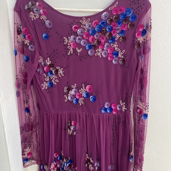 Asos embellished mesh cocktail mini dress - Picture 4 of 8